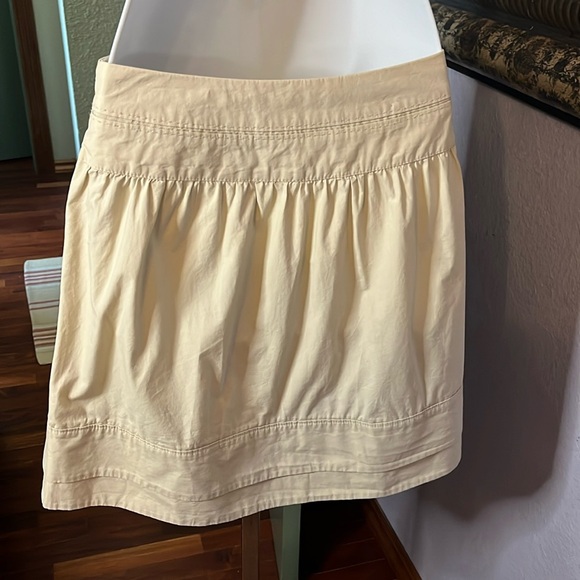 American Eagle Khaki Mini Skirt-100% cotton Sz 4 - Picture 6 of 11